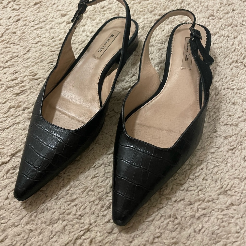 Madsimo dutti croc leather sling back